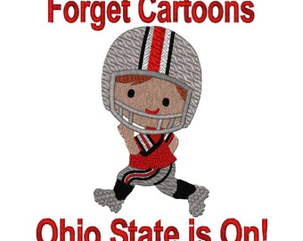Ohio State University Football Player 6 Szs Instant Download