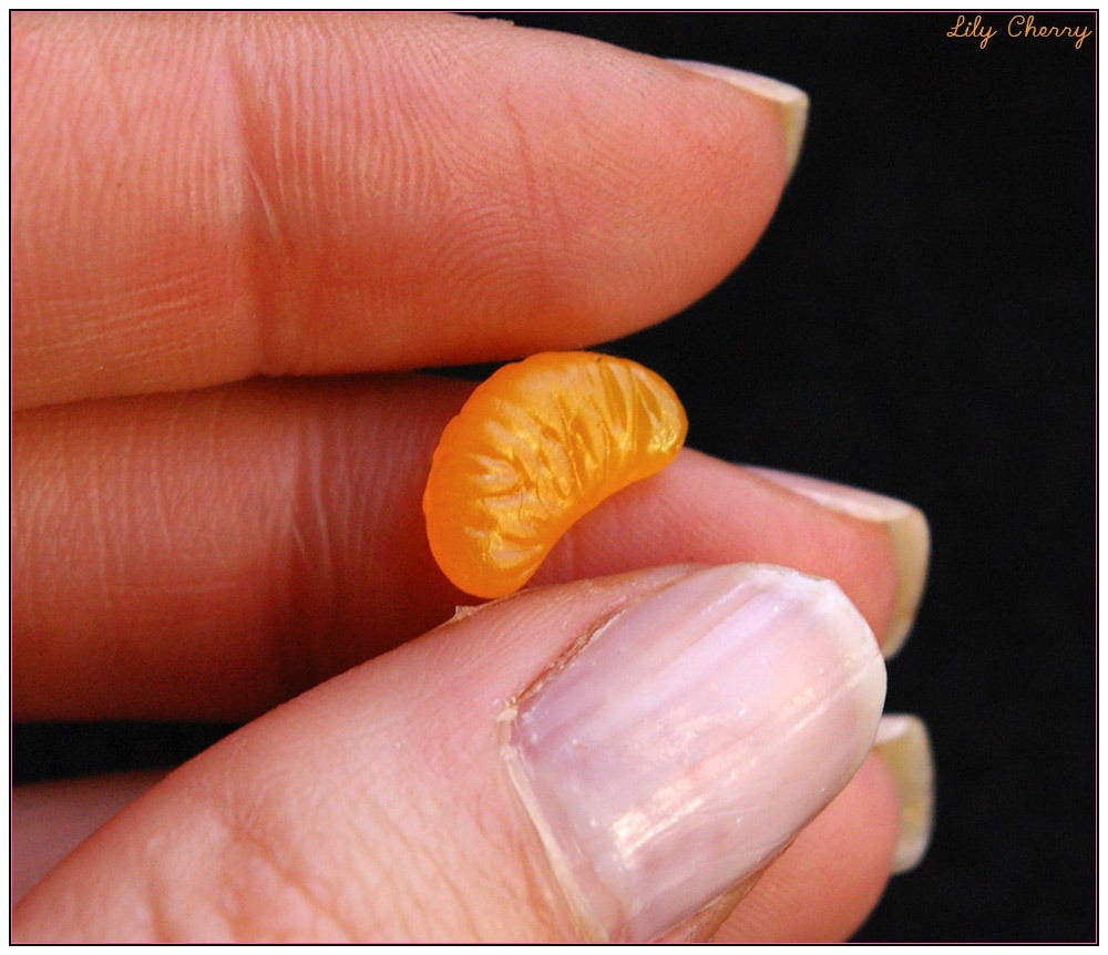 Quartier fruits mandarine orange miniature pour créations
