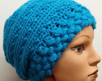 Beanie "Turquoise Dream"/crochet cap