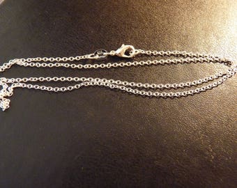 Hervorragende 925 Silberkette mesh sehr dünn 1 mm Silber 925 mit Verschluss (45cm)