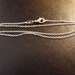 Stunning 925 Silver chain mesh thin 1 mm 925 sterling silver with clasp (45cm)