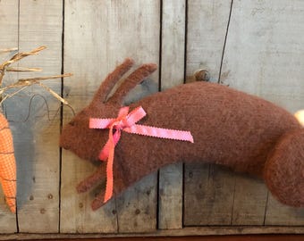 Primitive Rabbit Fester Doll and Carrot