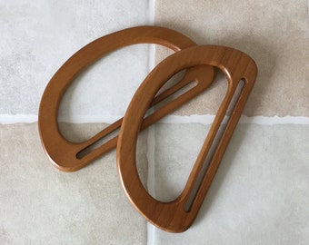 17cm Wooden Handle - Handbag Handles - one pair