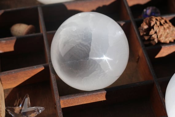 Large Selenite Spheres , Crystal Ball, Selenite Sphere, Polished Selenite, White Crystal Ball, Lunar Crystal, Moon Sphere, Crystal Gift