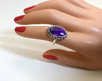 Deep Purple Sugilite Ring
