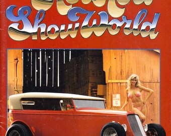 Man Cave, 1985 Hot Rod Show World Magazine, Car Enthusiast, Automotive, Street Rod, Muscle Cars, Sexy Bikini Clad Babes, Men's Interest