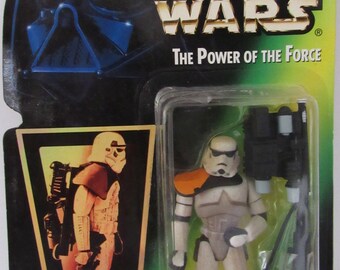 1996 Kenner Star Wars Power Of The Force Sandtrooper Action Figure New In Package