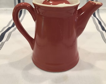 Vintage Hall Single Serve Teapot in Maroon