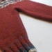 Wool soaker diaper cover red Fair Isle repurposed sweater wool longies - size large