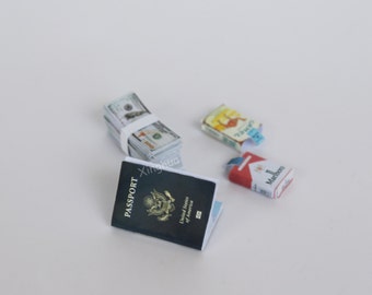 1:6 Scale Passport Cigarette Packs Cash 12" Action Figure Toy Soldier Accessory