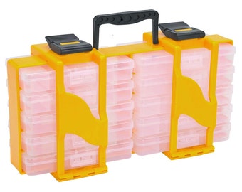 1 Brand New Toolbox Storage Jewelry Hobby & Craft Sewing Knitting Supplies Organizer Containers 10 Trays organizers jewelry tools parts