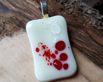 Contemporary Fused Glass Pendant