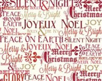 SALE Postcards for Santa Greetings Red by My Minds Eye for Riley Blake