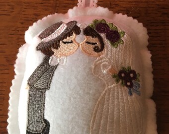 Wedding couple ornament