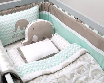 elephant bedding etsy elephant crib sheet set
