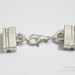 5pcs Flat latch clasp Flat leather clip clasp fit 10x2mm leather cord