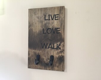 Dog Leash Holder Stenciled
