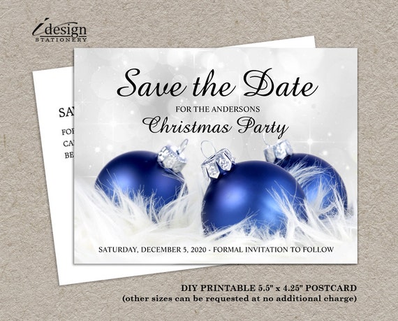 Items Similar To DIY Printable Christmas Save The Date Postcards Items Similar To DIY Printable Christmas Save The Date Postcards