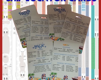 Ship Directory Deck Locator Card - Disney Cruise Line Ship Locator Cards Great Fish Extender Gift FE Gift