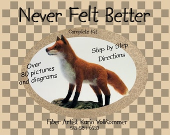 Red Fox Needle Felting Kit