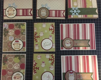 Personalized Penguin holiday ornament