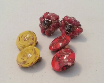 Vintage Venetian Murano Glass Earrings