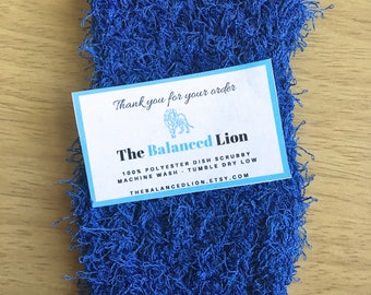 Blue Dish Scrubby, Kitchen Cleaning, Scrubbies