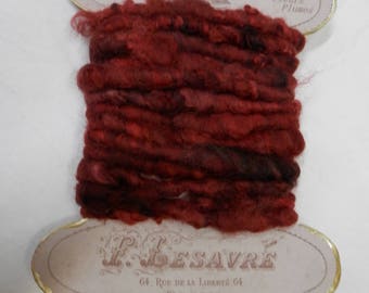 Vintage Hand Spun / Hand Dyed Angora Yarn for Weaving / Basketry / Art or Craft