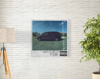 Kendrick Lamar Good Kid M.A.A.D City - Album Music Cover - American Hip Hop Artist - Rap Singer Art Print - Size 12x12" 18x18" 24x24" 32x32"