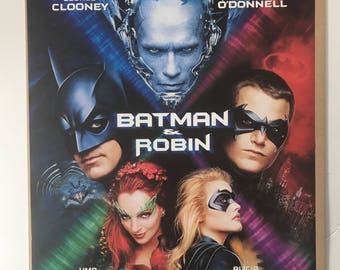 Vintage 90s Original 1997 Batman and Robin movie promo poster