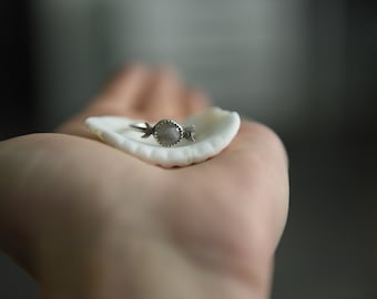 Sterling Silver Moon Stone Ring