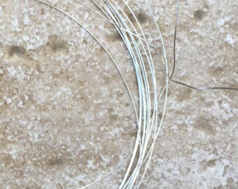 28 Gauge Wire - Solid .925 Sterling Silver Wire, SOFT wire, perfect for wire wrapping. Sold in 10 Foot pieces - G879