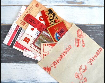 Assorted Red Themed Vintage Papers / Labels / Cards - Vintage Ephemera - Paper Ephemera