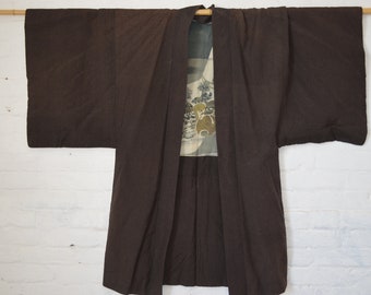 Vintage Japanese old silk Kimono,