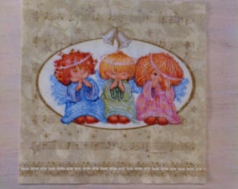 Angel and sheet music paper towel