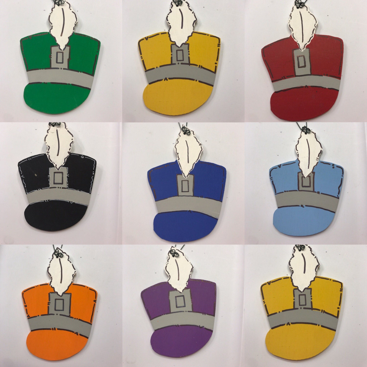 Personalized Wooden Marching Band Hat Winter Tree Ornament