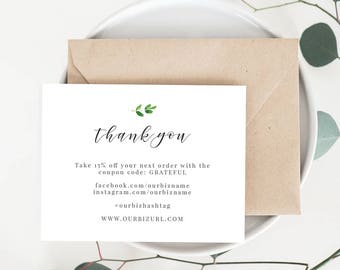 thank you card inserts