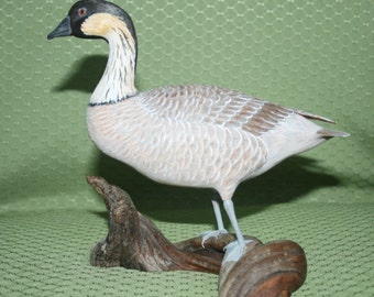 Hand Carved Wooden Duck