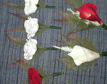 Boutonnieres, mothers and fathers flowers