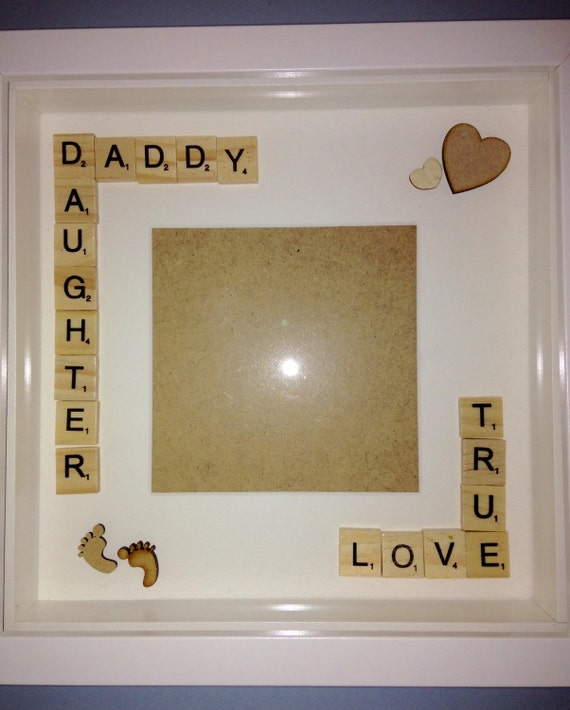 Daddy And Daughter Scrabble Picture Frame Perfect Gift For