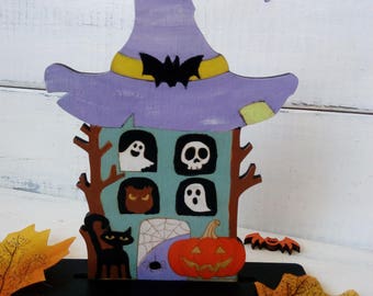 Halloween décor Party Halloween house Wooden décor party Halloween gift Halloween pumpkin Halloween decorations Fall decor Scary decor