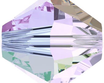 Swarovski Crystal Bicone Beads 5328 - 4mm - Smokey Mauve AB 2X