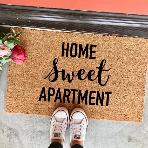 Home Sweet Apartment Doormat 18x30 Welcome Mat Home Sweet Apartment Doormat 18x30 Welcome Mat