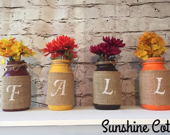 Fall Mason Jar Home Decor