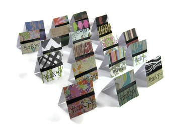Mini Thank You Note Cards Set of 20