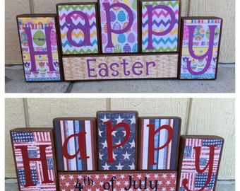 Easter blocks - reversible
