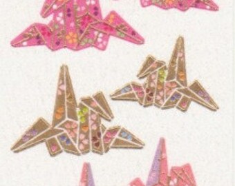 Origami Crane Stickers - Reference A4750-51A4822-23A5527-28