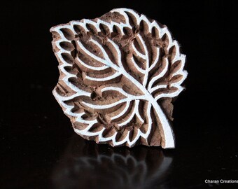 Pottery Stamps, Indian Wood Stamp, Textile Stamp, Wood Blocks, Tjaps, Printing Stamp- Leaf 3