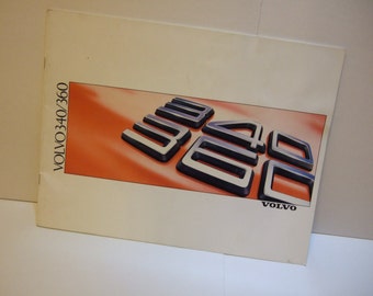 1988 Official Volvo 340/360 Car Sales Brochure