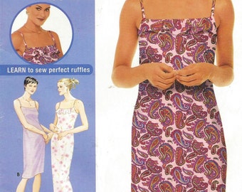 Womens Summer Dress in 2 Lengths Simplicity Sewing Pattern 9616 Size 14 16 18 20 Bust 36 38 40 42 UnCut Sewing Pattern